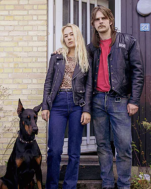 Pia, Henning, and their dog